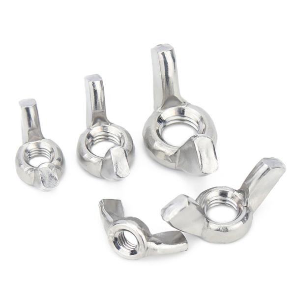 Stainless steel Wing nut, Fasteners Parts Hurrican Screws Hand Twist Tighten Ear Butterfly Nut