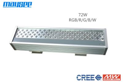 luz de inundação impermeável IP65 exterior do diodo emissor de luz de 72W RGB com o controlador de DMX WIFI