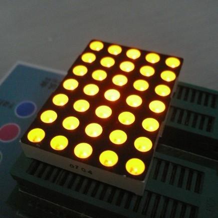 5mm 5x7 Dot Matrix Led Display Ultra Bright Yellow Widely for Moving Signs