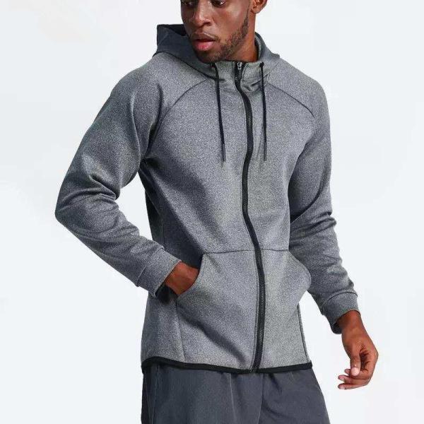 Activewear людей покрывает фуфайка мышцы Hoodies полной застежка-молнии атлетическая