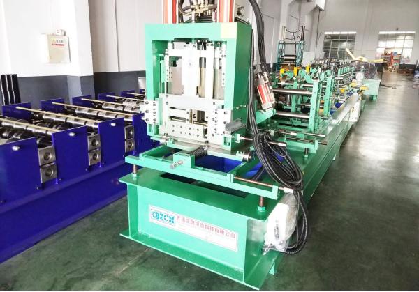 Galvanized Steel  C Z Purlin Roll Forming Machine Fully Automatic Quick Changing Sizes
