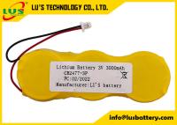 bloco CR2477 3p da bateria da pilha do botão de 3v 3000mah paralelamente aos conectores dos fios