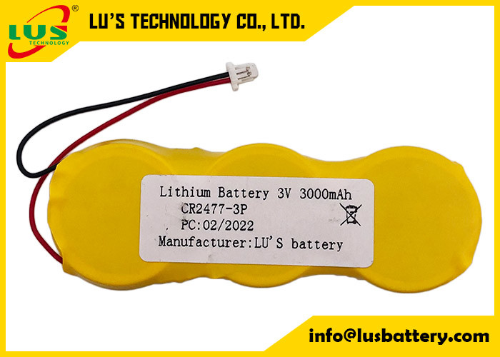 блок батарей CR2477 3p клетки кнопки 3v 3000mah в порядке соединителей проводов