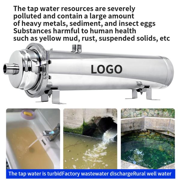 Purificateur d'eau par ultrafiltration PVDF pour la couverture de toute la maison