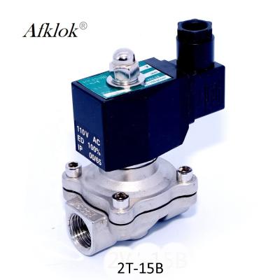 1/2 normalmente fechado avançam a válvula de solenoide de aço inoxidável 220v do gás do Lpg