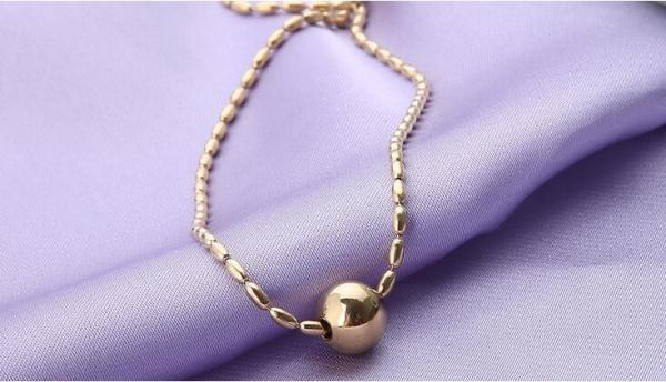 Steel Ball Pendant Necklace Fashion Jewellery Stainless Steel Jewelry Gold Plating Necklace