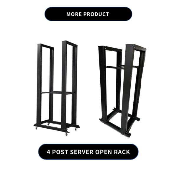 Black 27U Open Rack Perfect for 19inch Cabinet Standard Needs