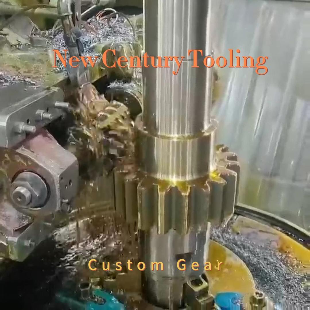 CNC Machined 20CrMnTi Alloy Steel Transmission Gear Shaft with HRC 58-62 Hardness and +/-0.005mm Tolerance
