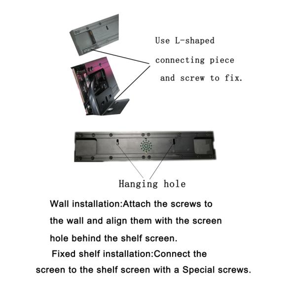 uhled Shelf Led Screen Stretch for Retail Bar Price Tag Smart Edge Talker LED Display
