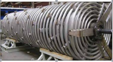 Longlife Animal Rendering Rotary Drying Equipment Horizontal Coil Dryer With Jacket