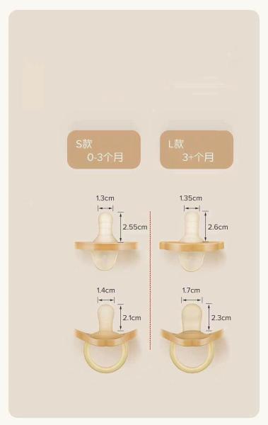 Food Grade Silicone Breast Mimicking Design Soothes Baby Pacifiers And Soothes Their Sleep