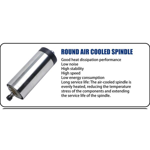 24000 оборотов в минуту Двигатель YFK 1.5KW ER11 D80mm воздушно-охлаждаемый шпиндельный комплект для фрезерной машины с ЧПУ