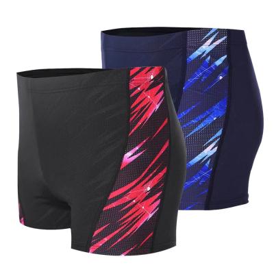 Anti Chlorine Competitive Swimming Shorts Training Men'S Competition Swim Trunks Boxer