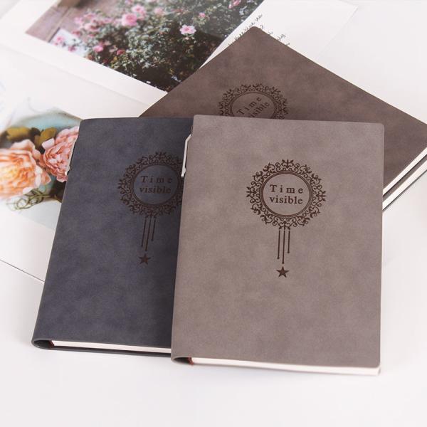8.5 X 11 Inch Size Suede Leather Notebook , Durable Soft Cover Lined Notebook