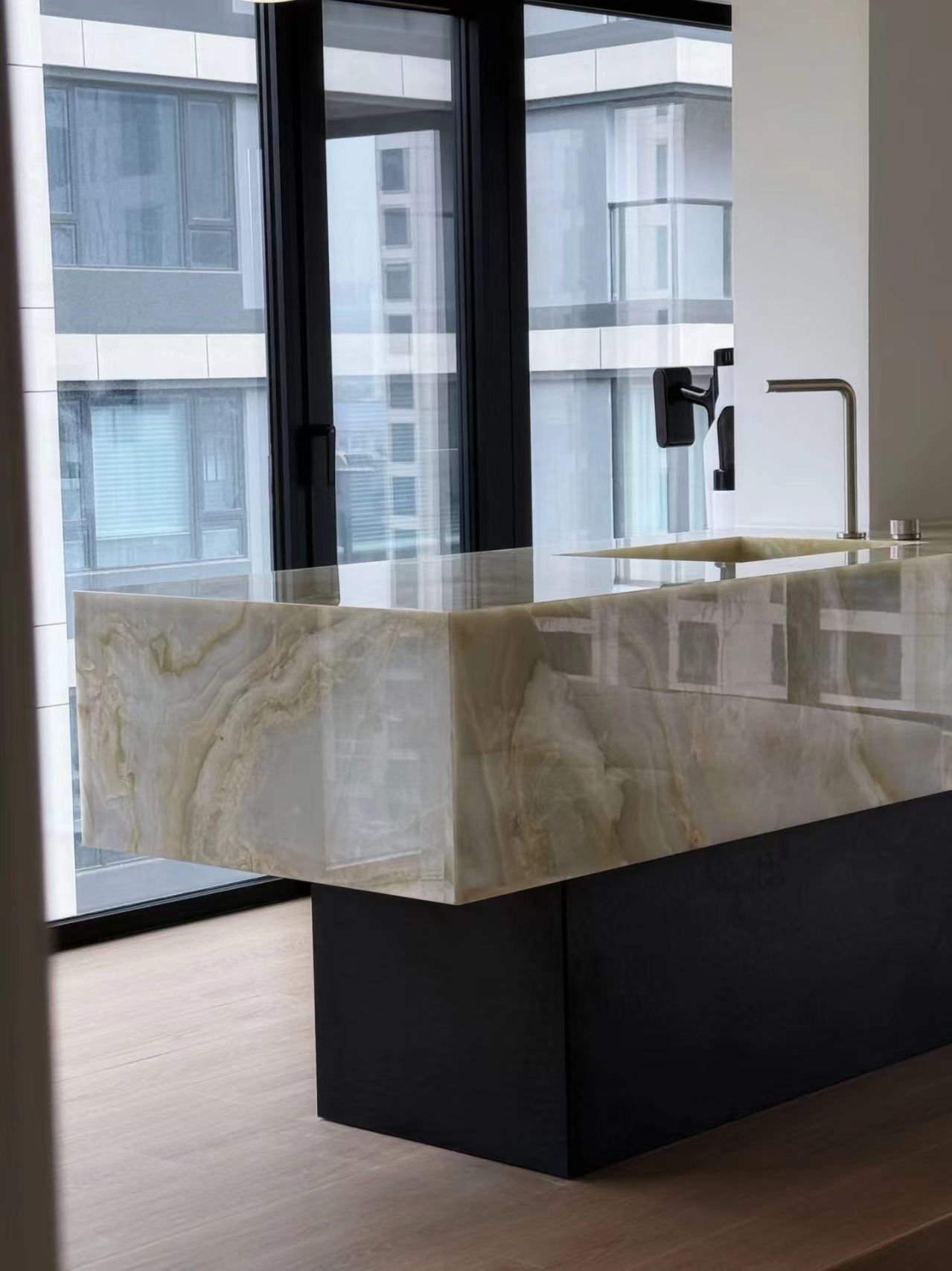 Luxury Verde Alpi Marble Countertop | Jade Green with Gold Veins for Kitchen & Bathroom