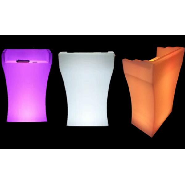 Customized Logo Print  LED Reception Desk Colors Changing For Night Exhibition