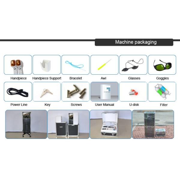 3.5 pulgadas de pantalla táctil de color 808nm Diodo máquina de depilación láser para el tratamiento del salón de belleza