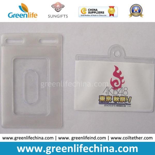 High Quality Cartoon PVC Plastic Card Pocket W/Key Coil Chain