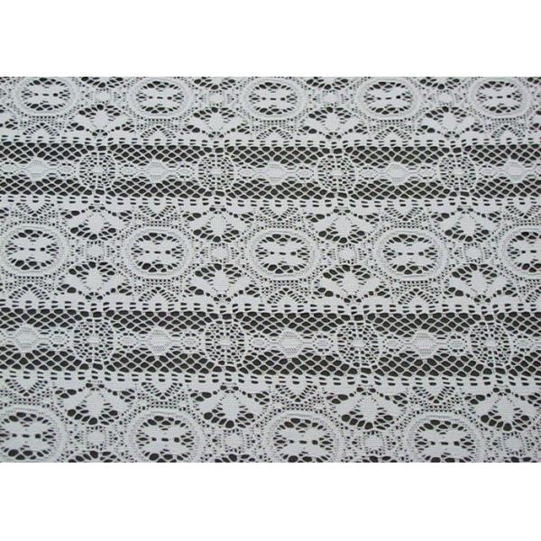 White Polyester Lace Fabric