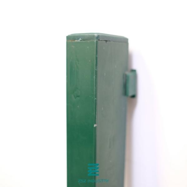 Square 60x60mm Metal Fence Posts Galvanizing Finishing For Garden Fencing Panel