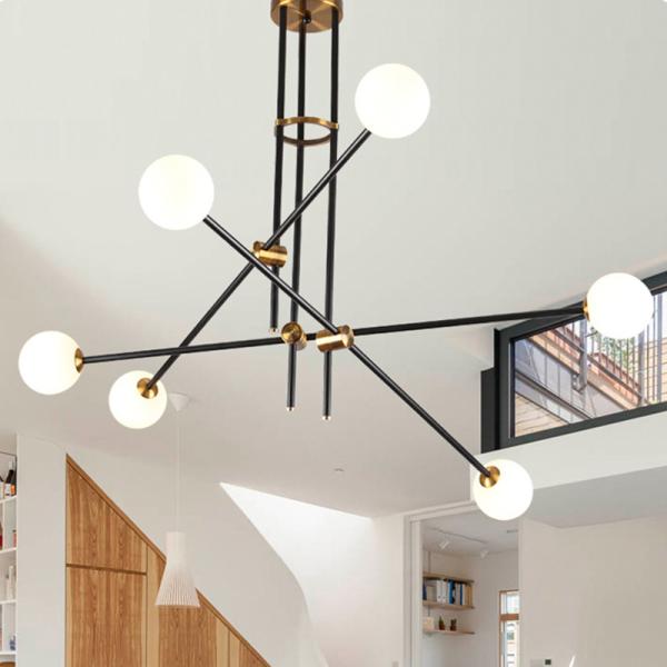 Magic Bean LED Chandelier American Simple Line Creative Personality Cosmet Chandelier(WH-MI-138)