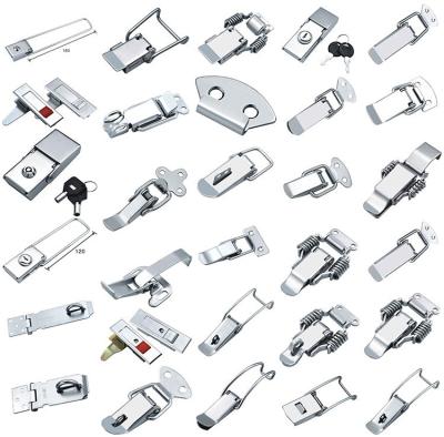 Box Latch Precision Stamping Press With Zinc Nickel Plating Spring Loaded Lock For Low-Volume Production In Stainless