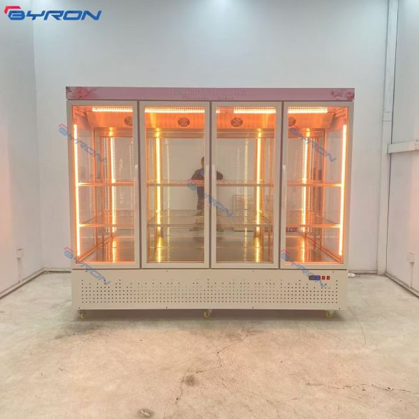 White Flower Display Cooler Floral Refrigeration Units Customized