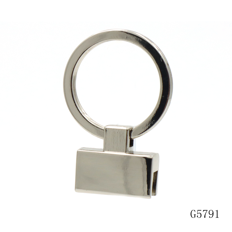 Trendy Metal Keyfob Key Ring 18mm Metal Key Chain Key Ring Leather Holder Accessories