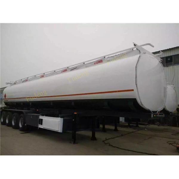 Four Axles Fuel Tanker Semi Trailer 55000 Liters carbon steel material
