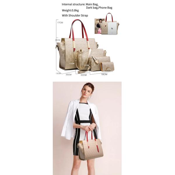 набор сумки PU женщин ссадины устойчивый для дам повторно использовал Multiscene