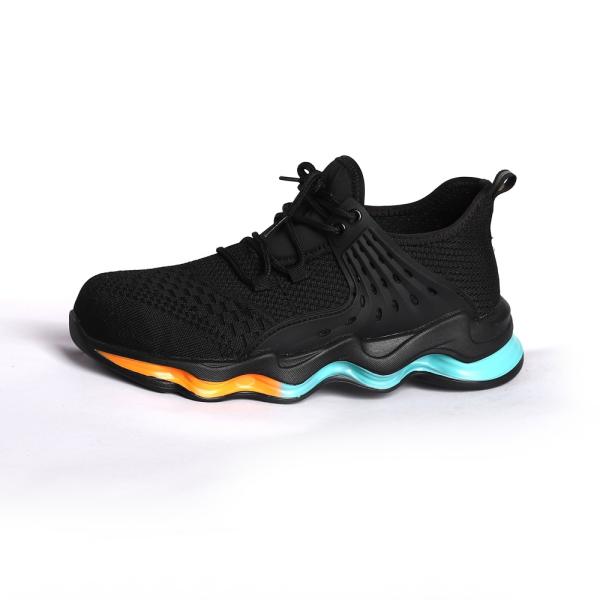 Стальные пальцы микроволокна кожаные сетки нескользящие масляные подошвы дешевые ботинки безопасности