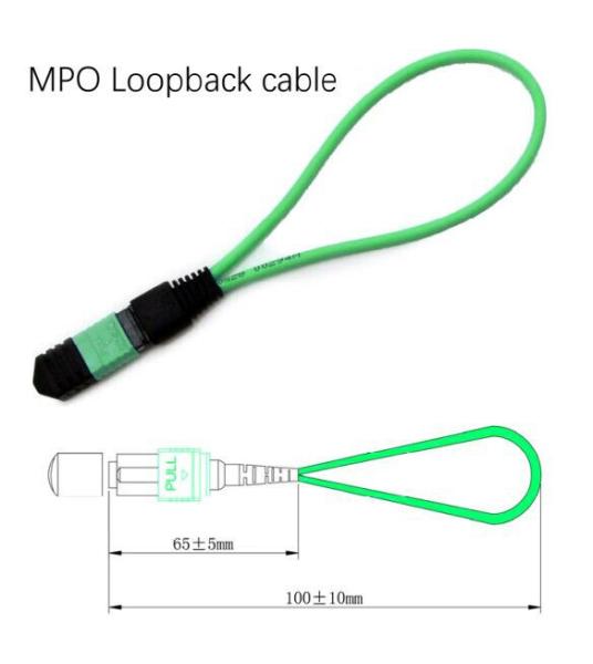 Module / câble de bouclage à fibre optique monomode MPO 24 fibres
