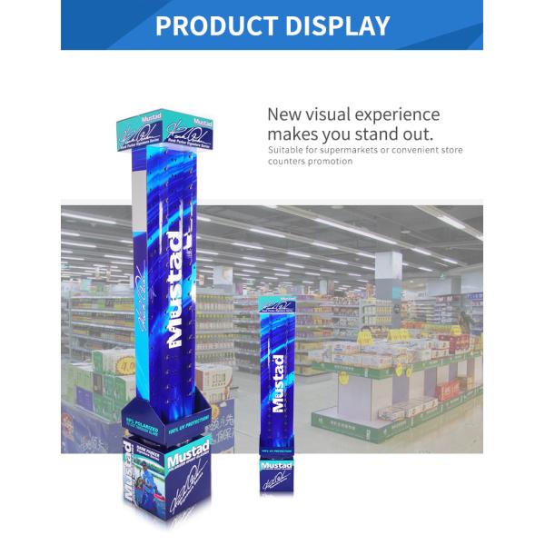 4 Trays Red Cardboard Dump Bin Displays High Capacity For Photo Frames