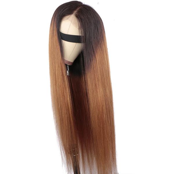Ginger Color Headband Wigs for Black Women Fast Shipping Bone Straight Human Hair