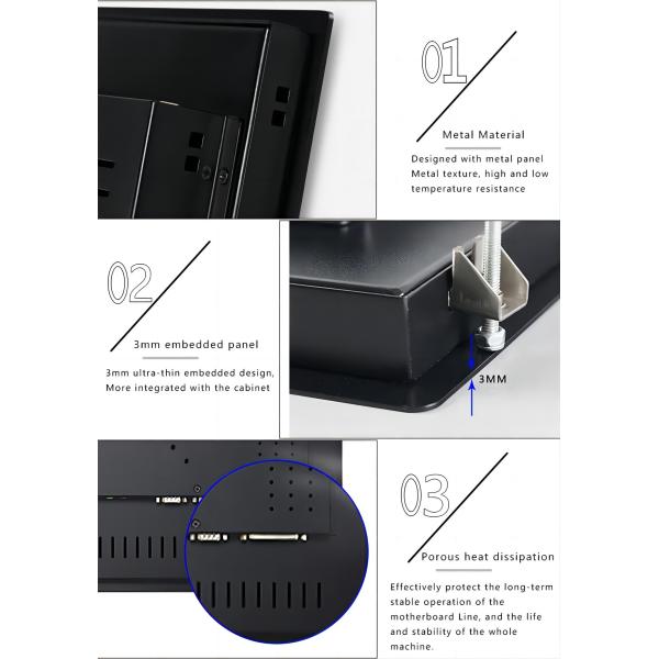 Industrial Motherboard POS Self Service Kiosk Ordering Machine 10 Inch