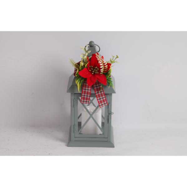 Christmas Lanterns Indoor Outdoor Metal Decorations Electronic Candles