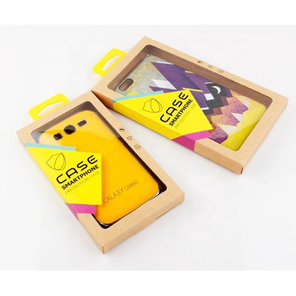 Custom Made Kraft Paper Packaging Boxes / Phone Brown Kraft Gift Boxes