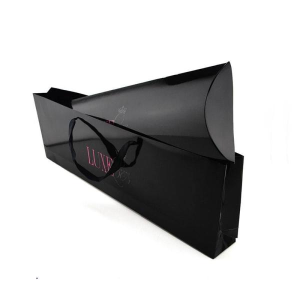 Personalized Pillow Shape Wig Packaging Box With Handle