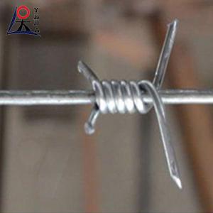 3 fios de segurança de arame farpado único 14 gauge vedação galvanizada rolos de