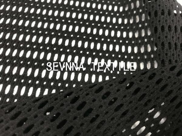 Sportswear Polyester Spandex Material Recycled Plastic Bottle Yarns Sport Net Mesh Fashion Apparel Cover Ups