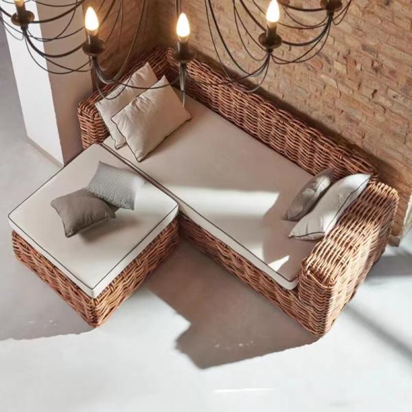 Modern Luxury Outdoor Furniture Set Hotel Garden Wicker Rattan Sofa Set