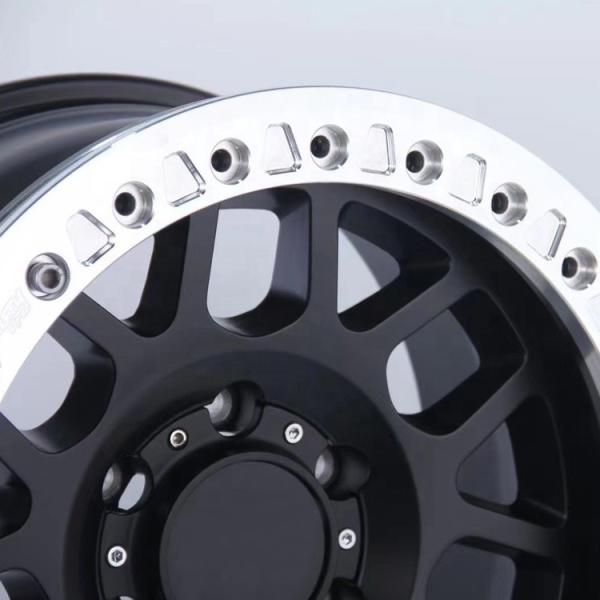 Off Road Wheels 6x1397 ET-30 Rims 4x4 TRD Beadlock Alloy Rims Steel Wheels Fits Y60 Y61 LC70 LC75 HJ60 LC80