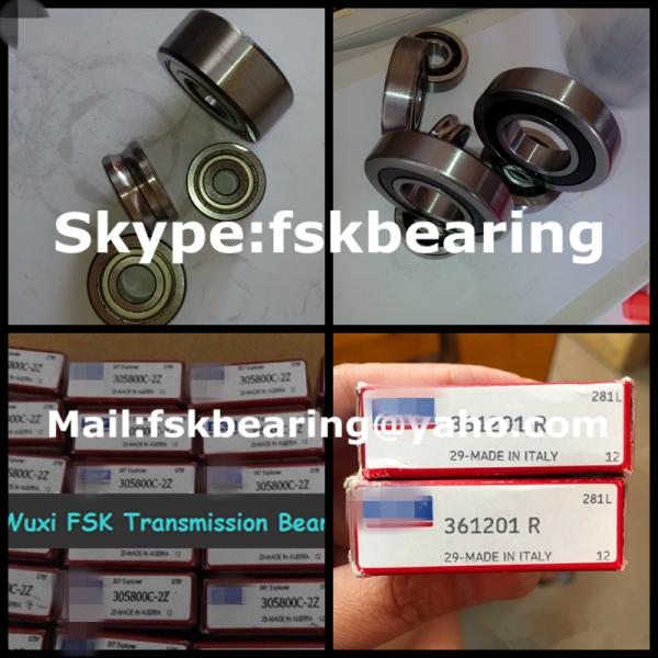 Steel Shield Crowned Outer Double Row Stainless Steel Cam Followers 305800C-2Z