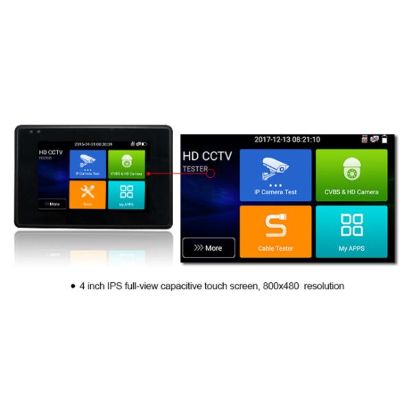 4K H.265 HD CCTV Tester , Portable Hd Cvi Test Monitor For Cctv Camera Testing