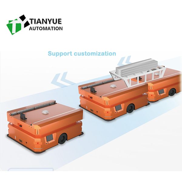 Servo Motor Chain-type Mobile AGV with Electromagnetic Brake System and 360-degree Spin In Place