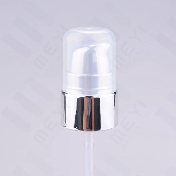 24/410 Outer Spring Treatment Pump Silver Color For Cosmetic Packaging