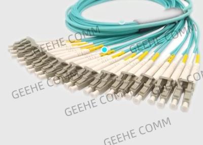 144 câble de fibre des fibres OM3 LC Dulpex 100G MPO
