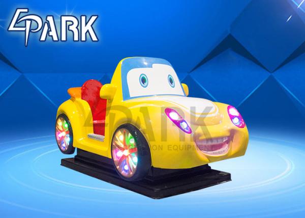 Cartoon Design Fun Rides Swing Car Game Machine / Kids Amusement Parks