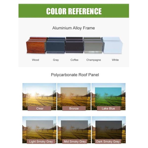 Алюминиевый паркинг для автомобилей Внешний дворик Карпорт Солнцезащитный тень Карпорт