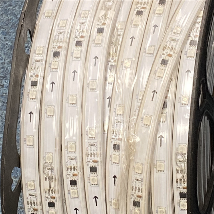 50м катушка 24в низкое напряжение подсветка гибкая световая лента 5050 smd rgb подсветка водонепроницаемая пиксельная лента